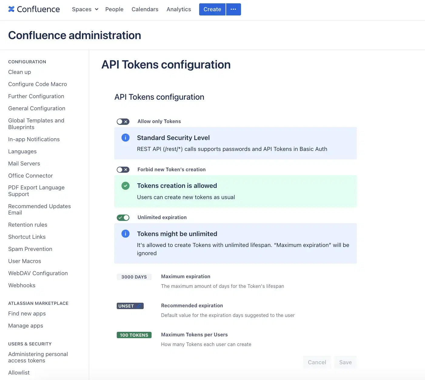 Token control and filtering